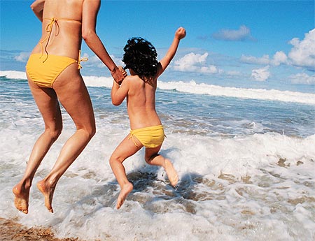 bambini al mare a Celle Ligure all' hotel La Giara