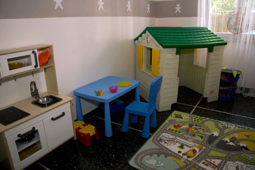 stanza giocchi per i bimbi all' hotel La Giara